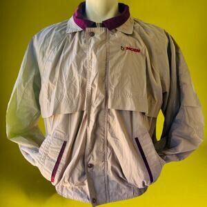 Winner Mate Sports Wear Jacket Men's XL Vintage Moen Plaid Lined Embroidered